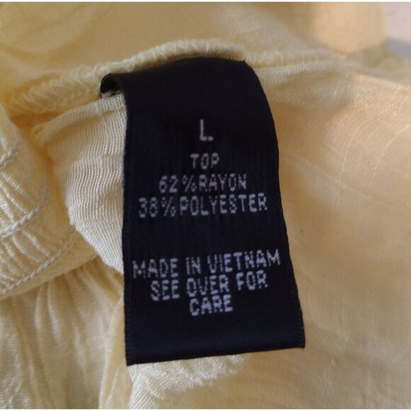 IZ Byer Y2K Gauze Blouson Tank Top Size L Crotchet Lightweight Cottage Fairy - Picture 7 of 8